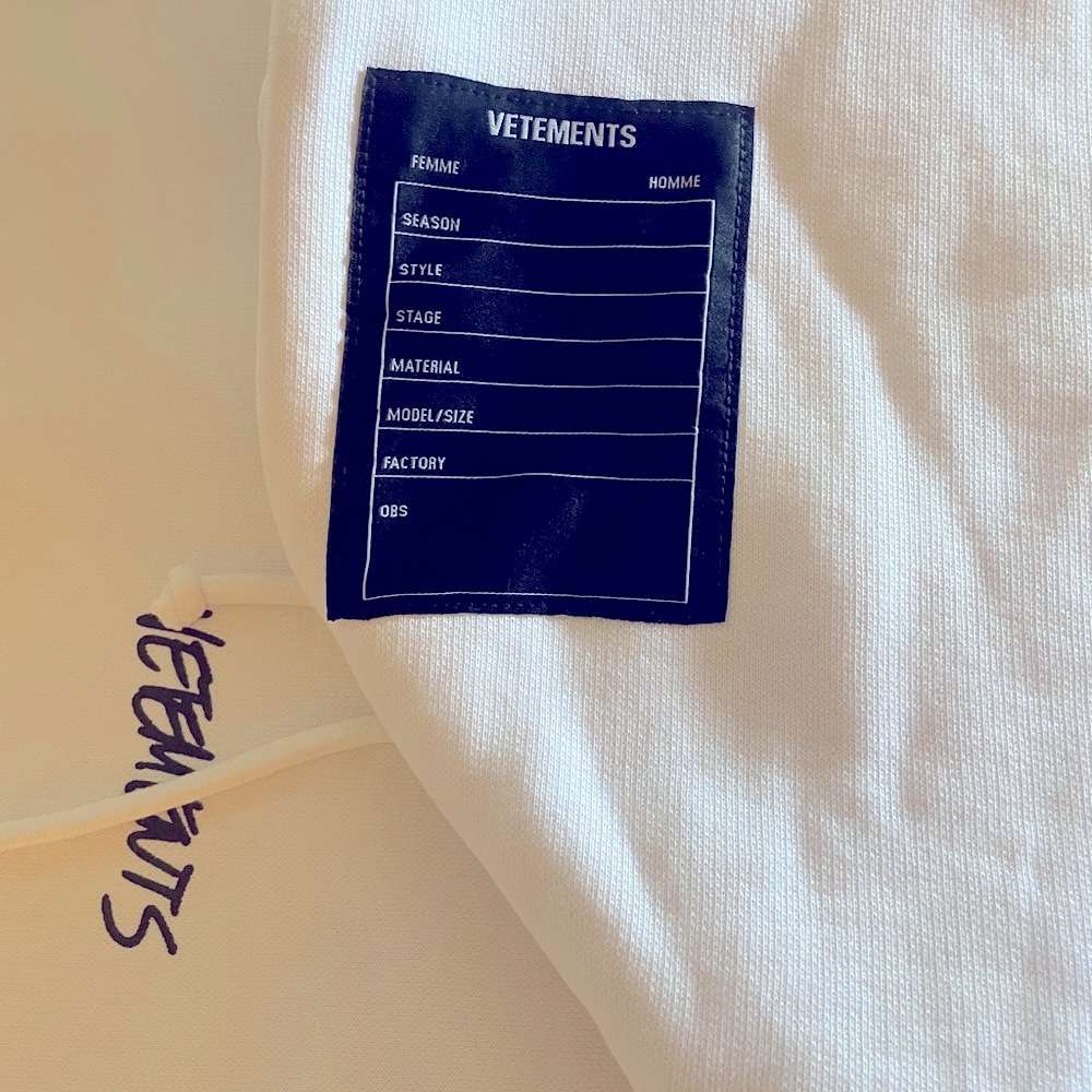 Vetements white logo hoodie - Picture 3 of 5